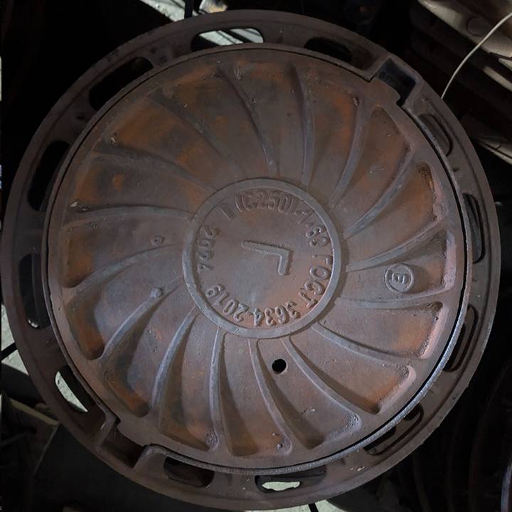 Люк тяжёлый для газовых сетей тип Т (Г) (С250) 1-60 ГОСТ 3634-2019 (25 т), круглый 600 мм